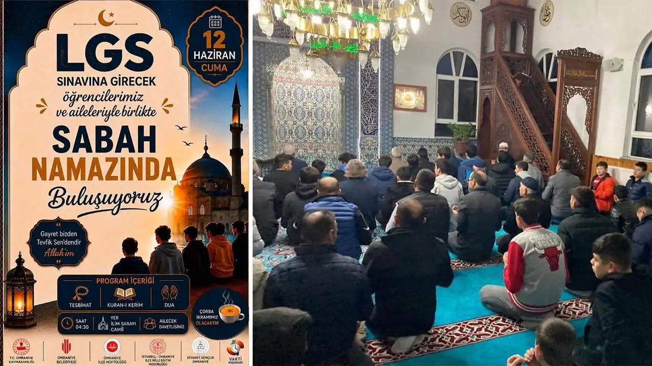 LGS’den önce tepki çeken sabah namazı programı