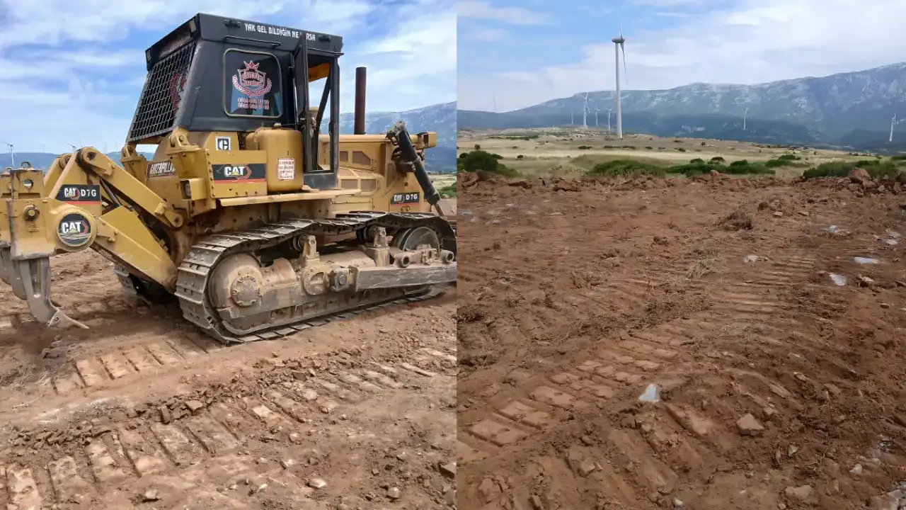 Lodos Enerji iş makineleriyle zeytinliklere girdi