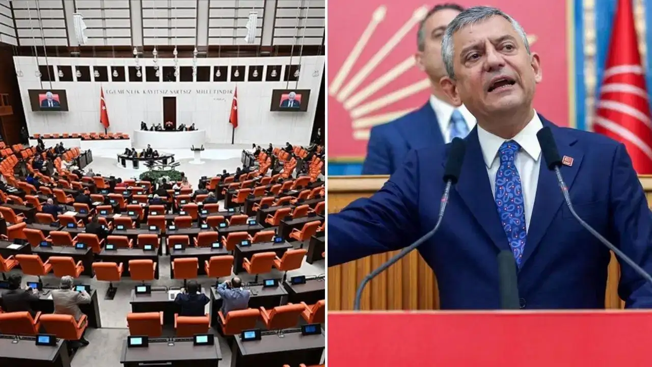 CHP Grup Toplantısı öncesi TBMM'den dikkat çeken yazı