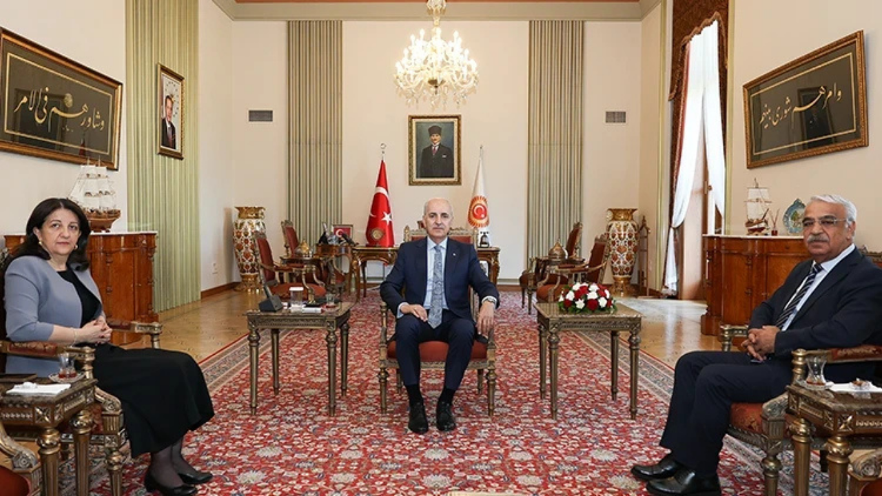 TBMM Başkanı Numan Kurtulmuş, İmralı Heyeti'yle görüştü
