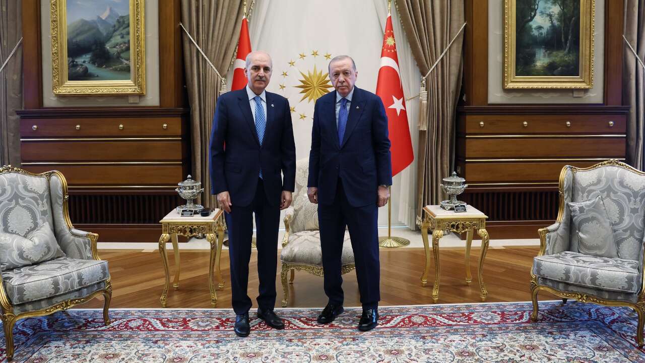 Cumhurbaşkanı Erdoğan, TBMM Başkan Kurtulmuş ile görüştü
