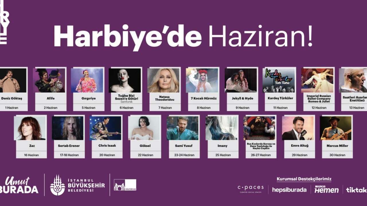 Harbiye Açık Hava’da konser maratonu sürüyor