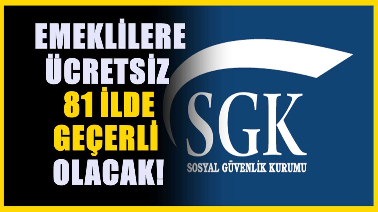 Emekliler ücretsiz yararlanıyor: Belirli şartları karşılayanlara sağlanıyor