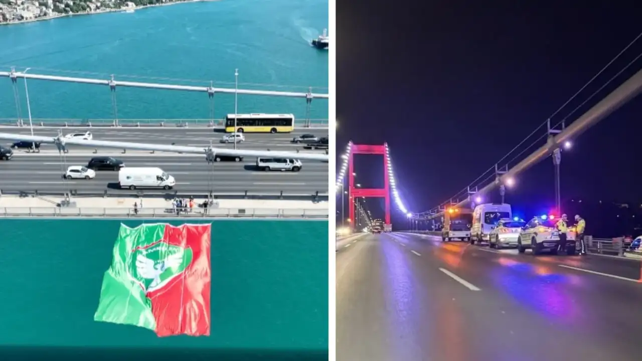Amedspor bayrağını korumak için polis nöbeti