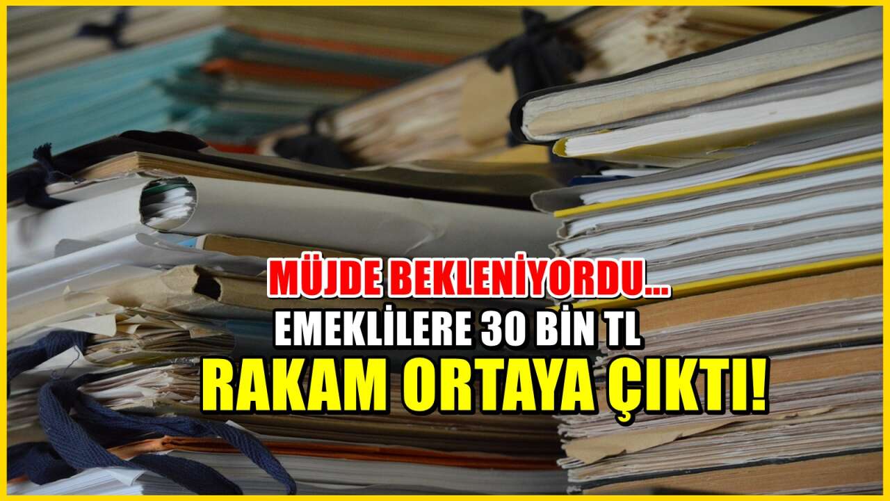 Rakamlar ortaya çıktı! Emeklilere 30 bin TL'lik ödeme