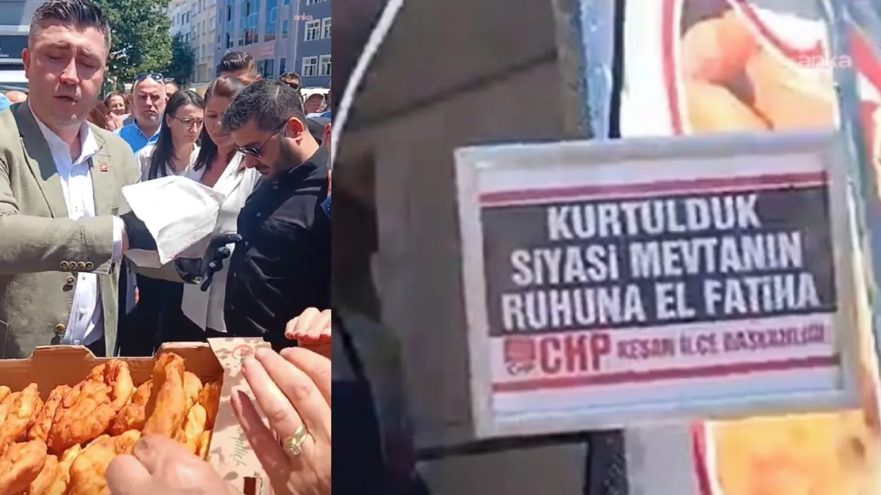 AK Parti'ye geçen belediye başkanına tepki: "Hainlerin yeri yok" deyip meydanda lokma döktürdüler