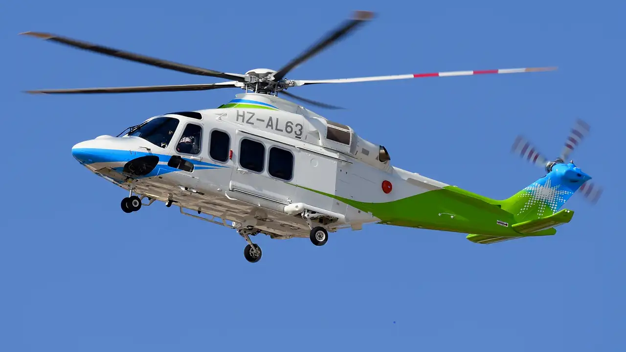 Suudi Arabistan’da helikopter düştü