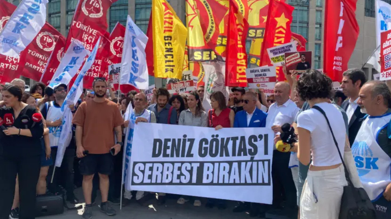 Deniz Göktaş Çağlayan Adliyesi'ne sevk edildi: Yurttaşlar destek için Çağlayan'da