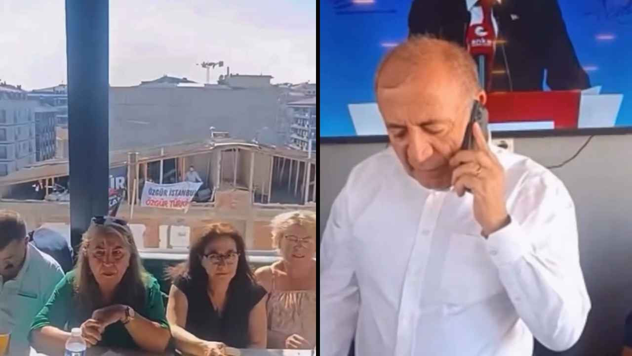Gürsel Tekin’in salon toplantısında sürpriz protesto: Gençlik kolları çatıya çıktı, 'Kayyımlar gidecek' dedi