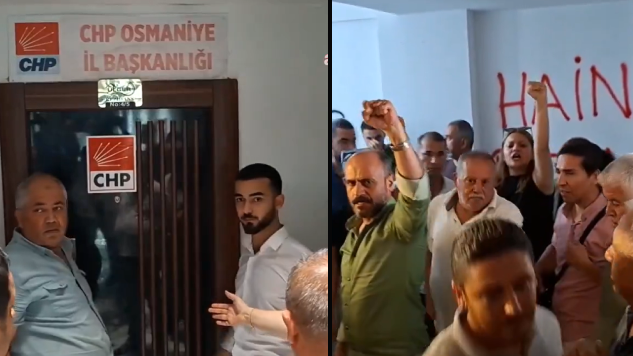 Polis eşliğinde devir teslim! Butlancılar, CHP Osmaniye İl Başkanlığı’na çilingirle girdi
