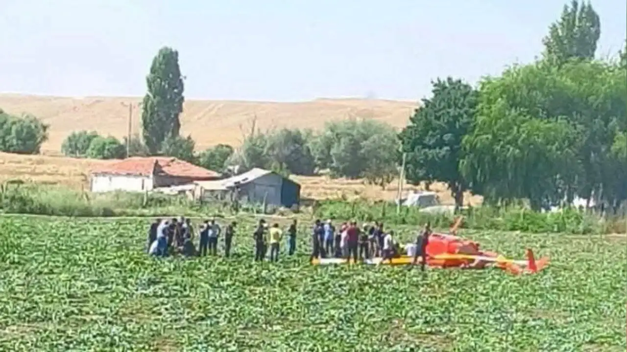 Ankara'da helikopter düştü