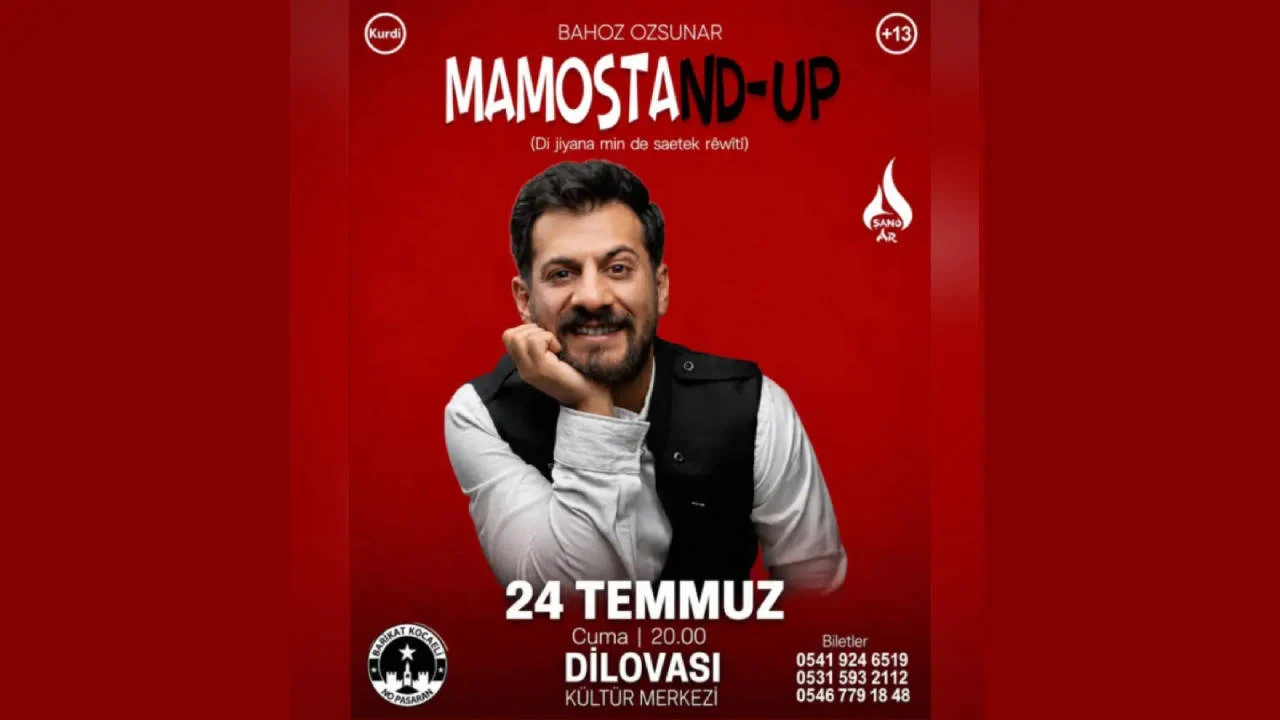 Dilovası'nda Kürtçe tiyatroya engel: "Mamoste Stand Up" oyunu yasaklandı!
