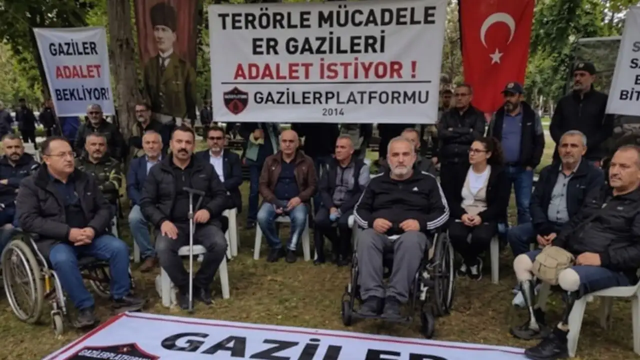 Güvenpark'ta eylem yapan gaziler açlık grevine başladı