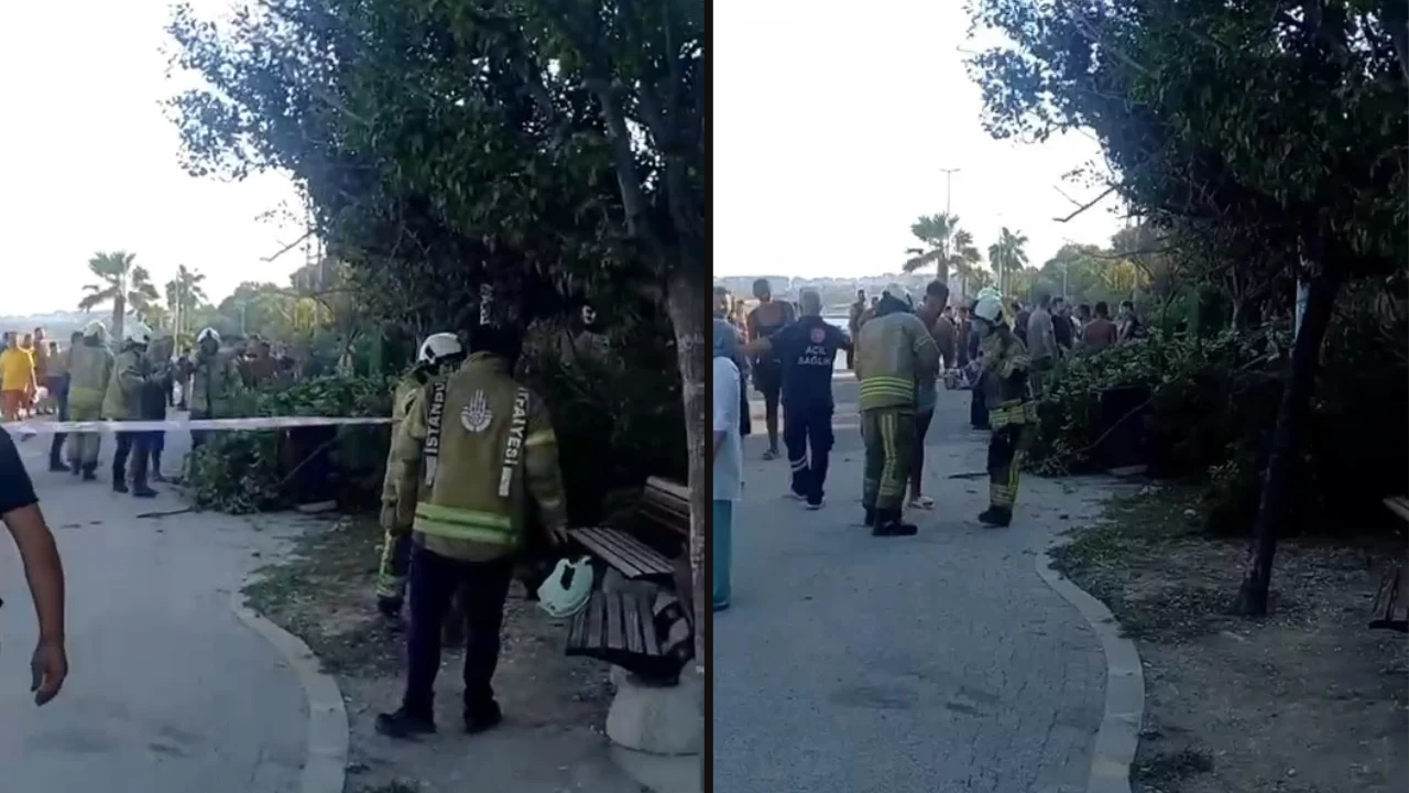 Büyükçekmece'de toprak kayması: Göçük altında kalanlar var!