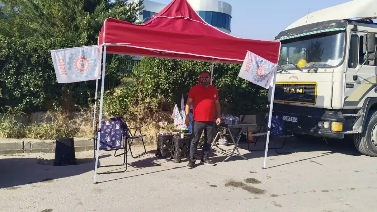 Panelsan'da eylemdeki işçilerin üzerine tır sürüldü
