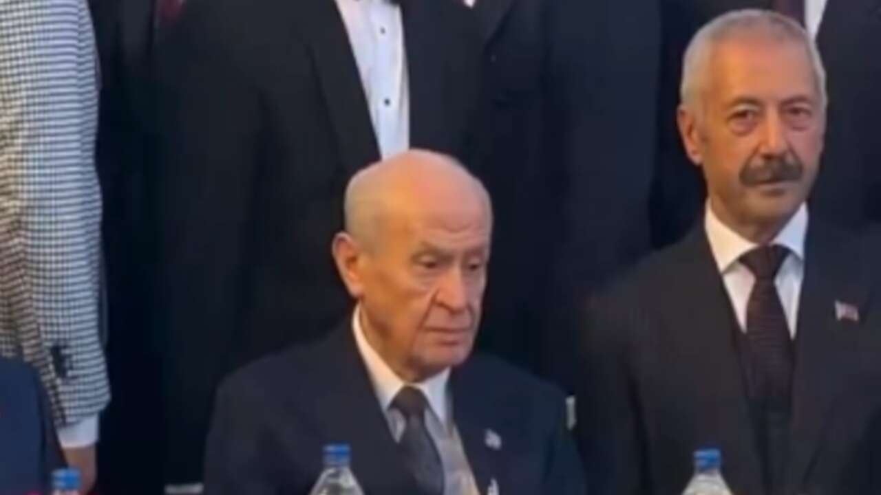 Nikah törenine damga vuran anlar: Bahçeli ve Sedat Şahin yan yana...