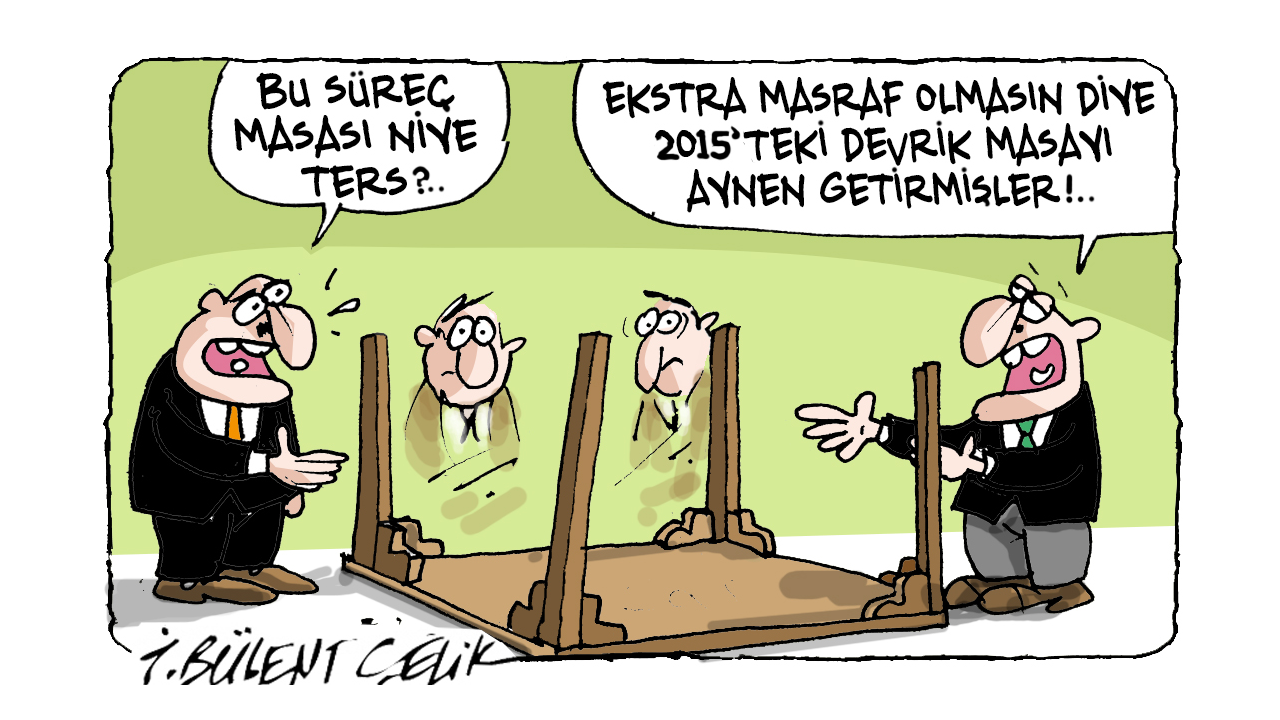 İ. Bülent Çelik'in 14 Ağustos 2026 tarihli karikatürü