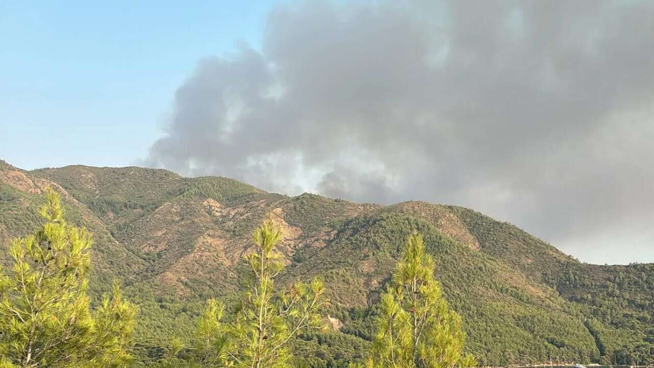 Marmaris’teki orman yangını ikinci gününde!