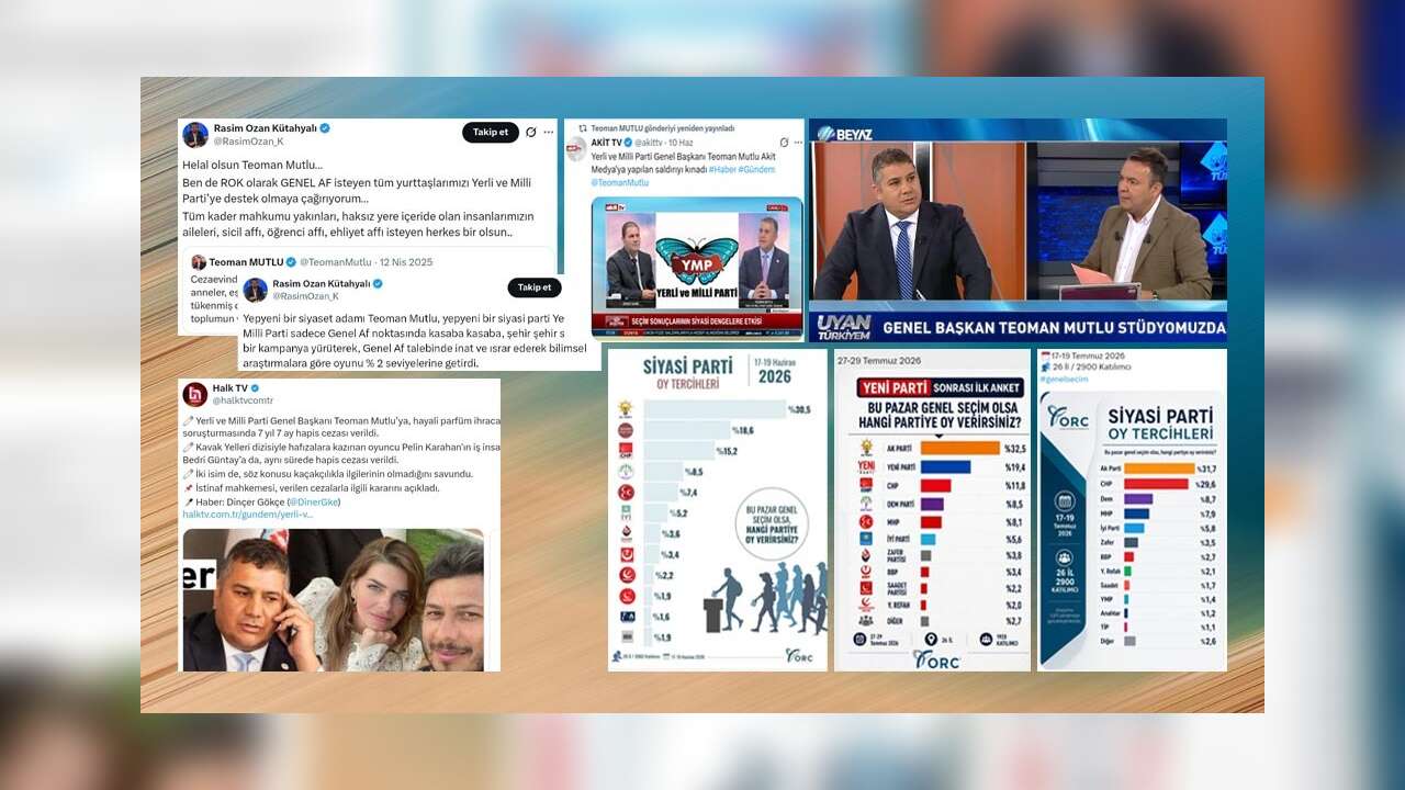 Gazetecilerin paylaşımlarla tanıttığı parti