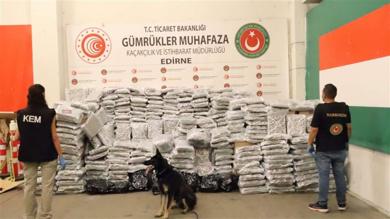Kapıkule'de arama yapılan TIR'dan yüzlerce kilogram uyuşturucu çıktı