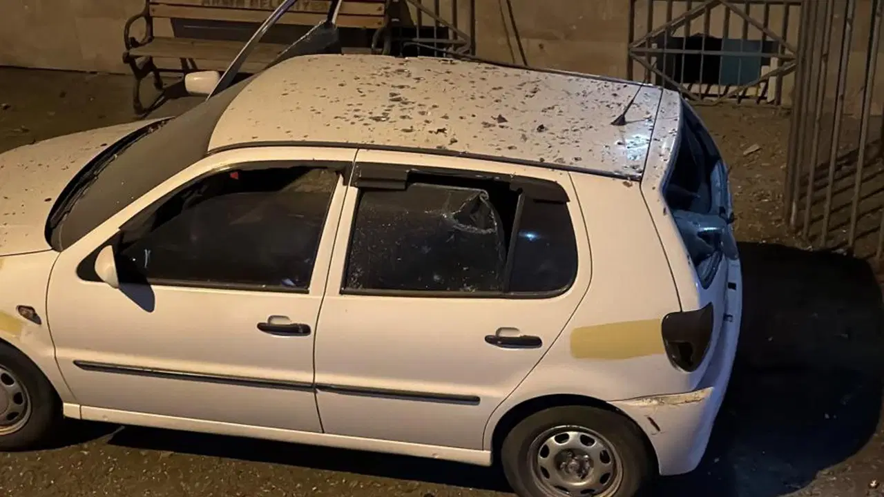 Emniyetin yakınındaki araçların üstüne İHA düştü!