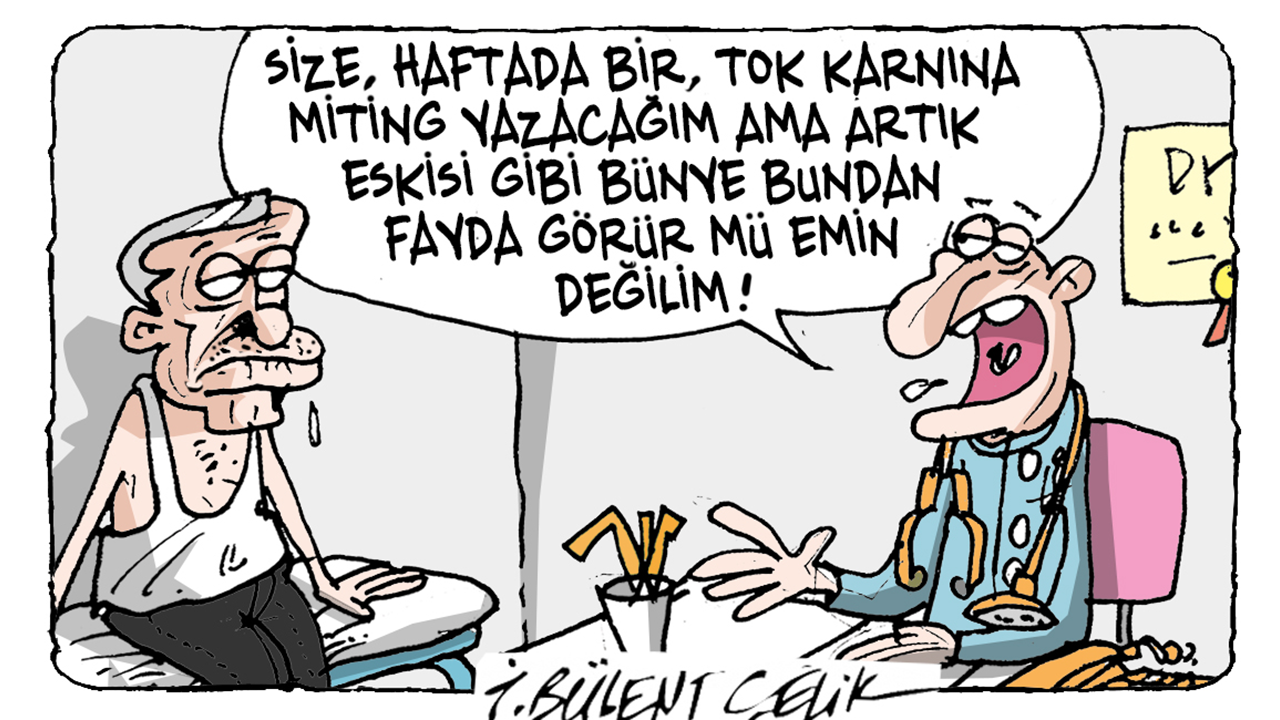 İ. Bülent Çelik'in 23 Ağustos 2026 tarihli karikatürü