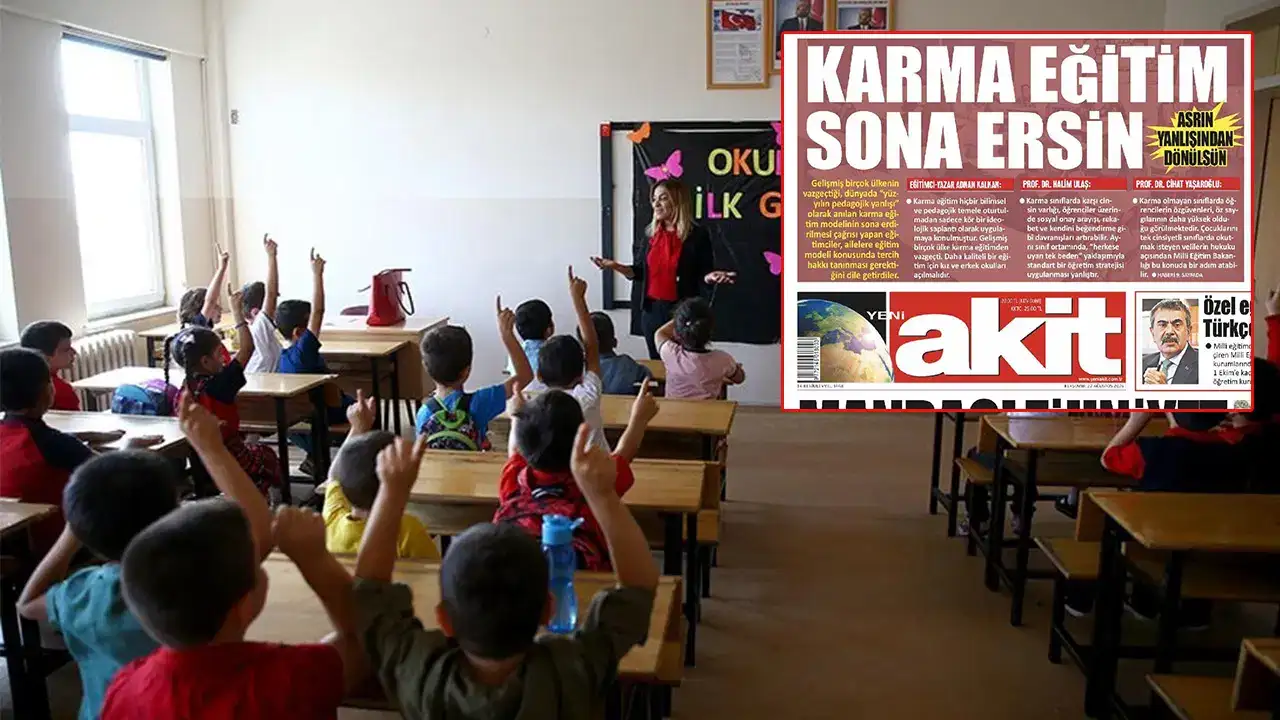Mesele Akit’in bu manşeti atması değil: Asıl mesele karma eğitime karşı çıkan profesör unvanlı iki kişiyi bulması!