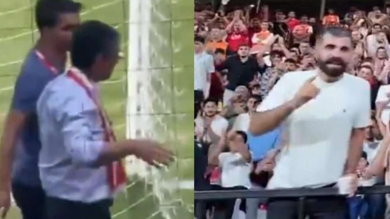 Taraftarın ıslığından sonra AK Partili vekilin tepki çeken el hareketi