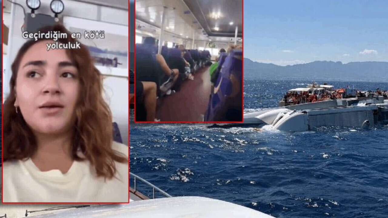 Batan gemiden bir gün önce dehşet görüntüler