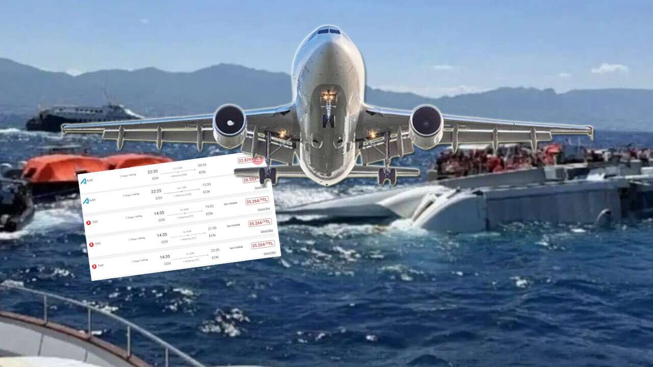 Batan geminin ardından Mersin-Kuzey Kıbrıs uçak bileti fırladı!