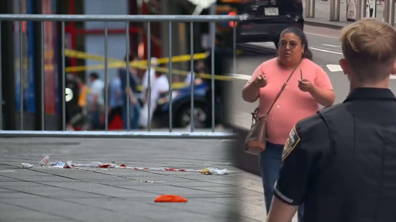 Times Meydanı'nda elindeki kahvaltı bıçağını savuran kadını ABD polisi vurdu