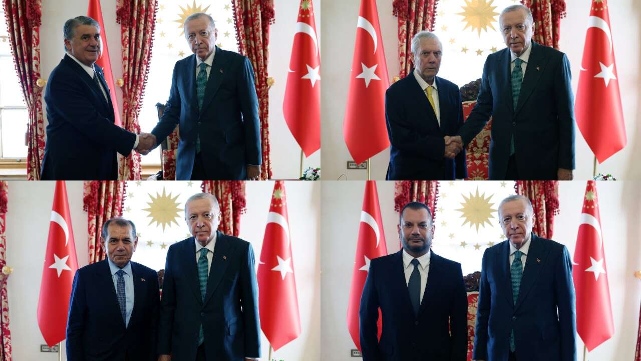 Cumhurbaşkanı Erdoğan, dört büyüklerin başkanlarıyla görüştü