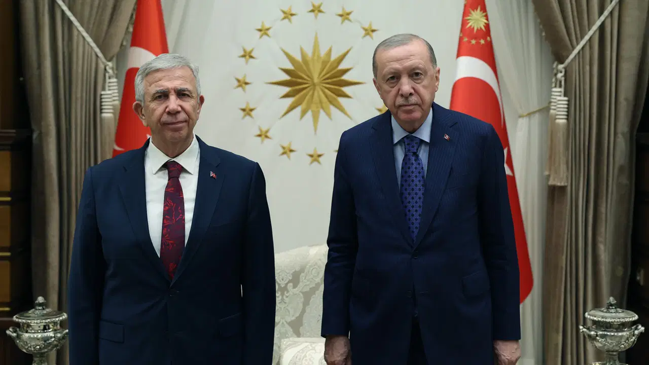 Cumhurbaşkanı Erdoğan, Mansur Yavaş'la görüştü