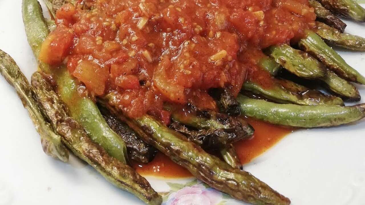 Yeşil fasulye ile yapılan kızartma... Patates kızartmasından daha iyi oluyor