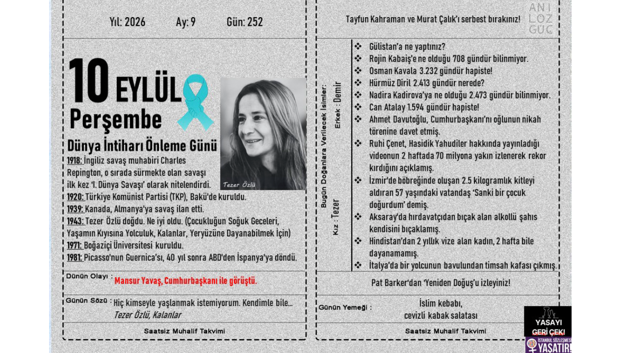 Dünya İntiharı Önleme Günü