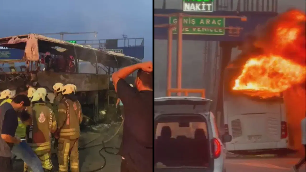 İstanbul’da facia: Otobüs alev topuna döndü, 2 kişi can verdi!