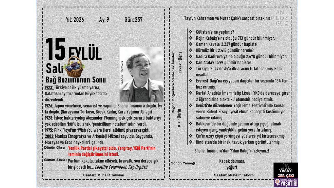 Bağ Bozumunun Sonu