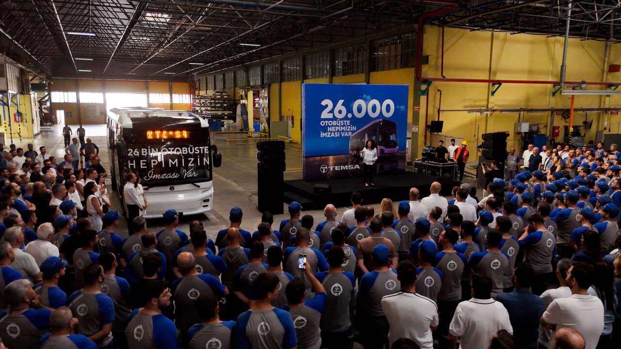 TEMSA’nın 26 bininci otobüsü banttan indi