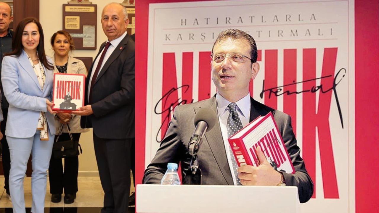 CHP'li başkandan, AK Parti'ye katılan Gürzel'e dikkat çeken hediye: İmamoğlu'nun tanıttığı kitapla poz verdiler