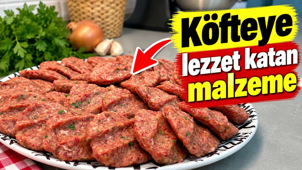 Evde köfte yaparken unutmayın: Bir kaşık eklemek yetiyor, kuru olmuyor