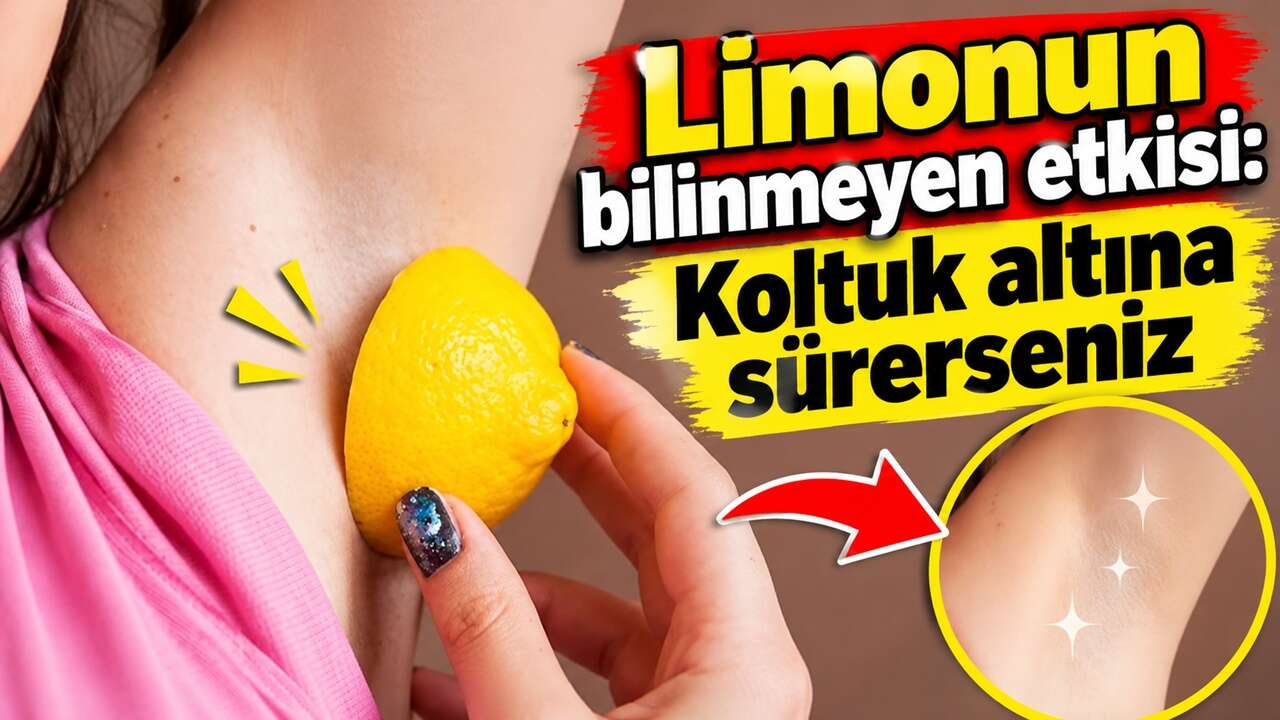 Limonun birçok kişi tarafından bilinmeyen etkisi. Koltuk altına sürmeniz yeterli