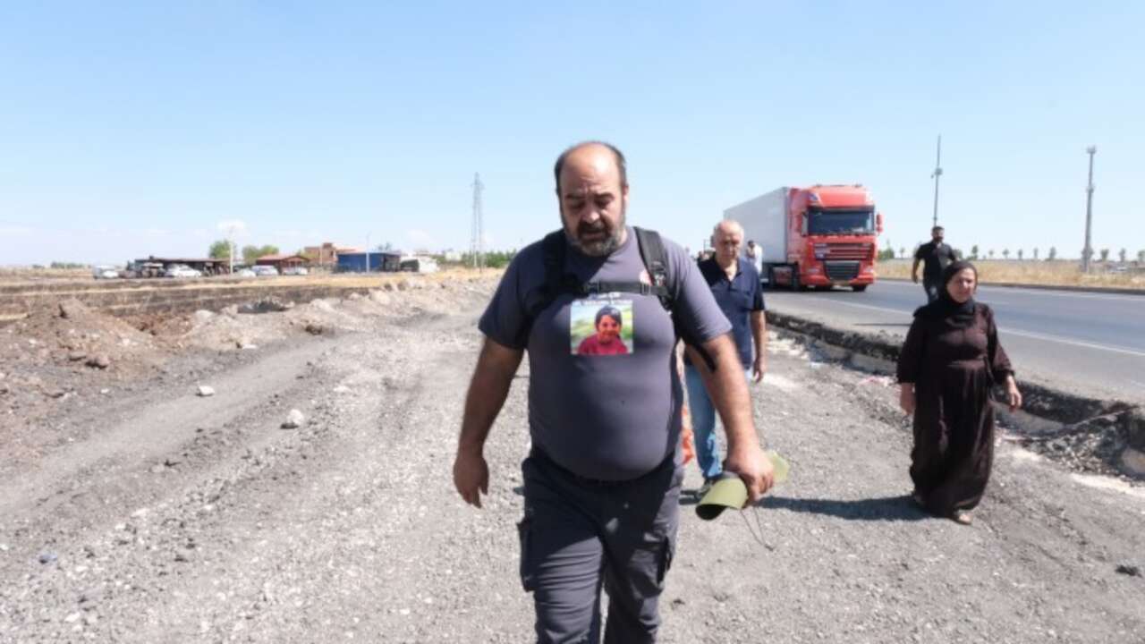 Narin Güran'ın babası 'Adalet Yürüyüşü' başlattı