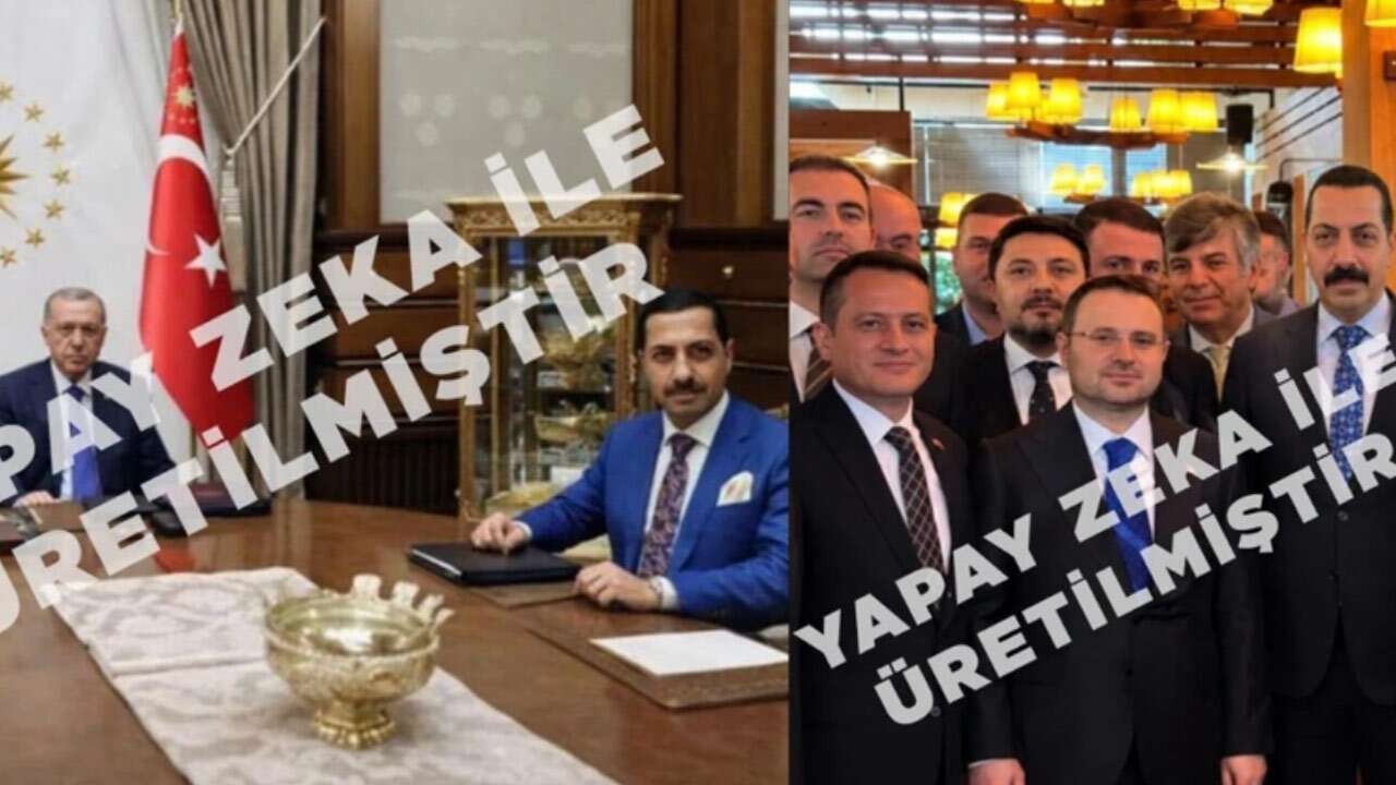Erdoğan ve Akın Gürlek’li yapay zeka fotoğrafları evinden aldırdı!