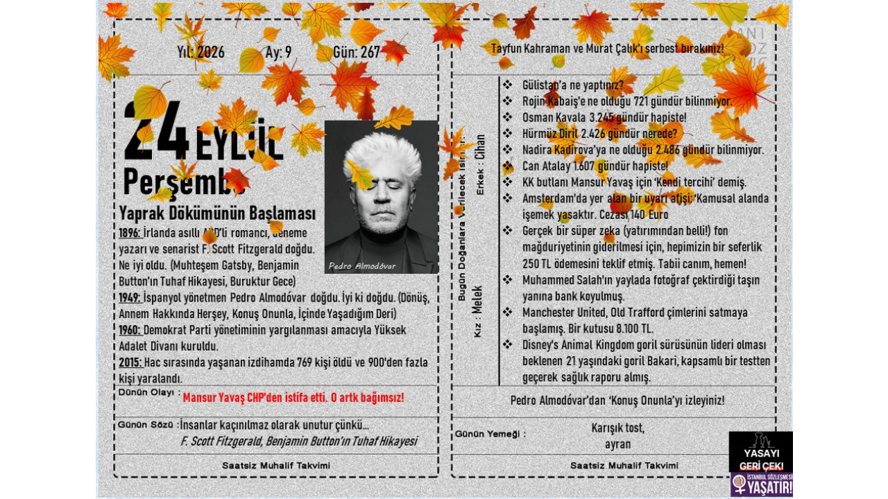 Yaprak Dökümünün Başlaması