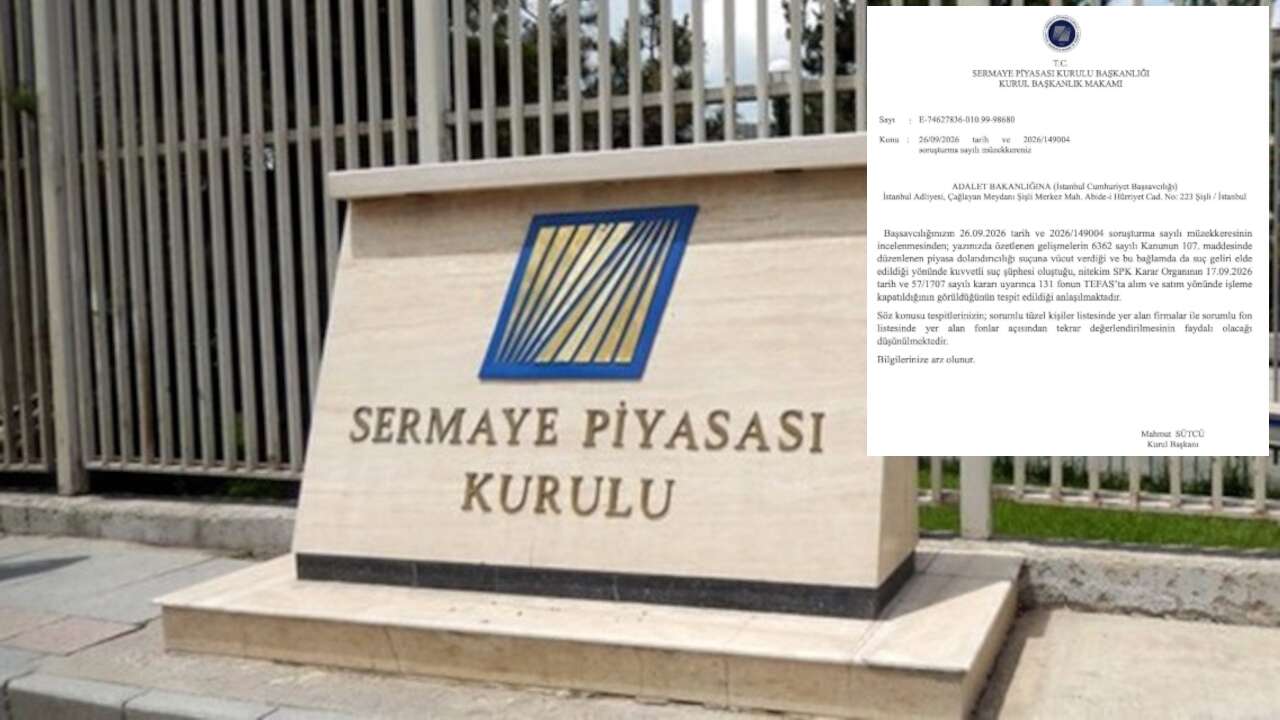 İşte savcılığın tedbir kararını değiştiren SPK yazısı