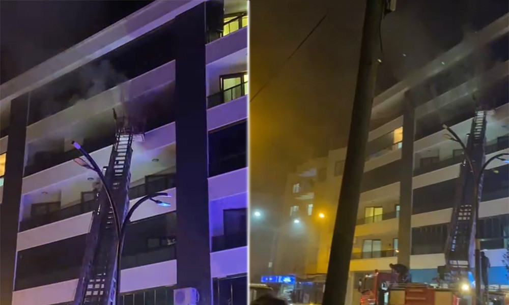 Eşini ve bebeğini odaya kilitleyen adam, evi ateşe verdi