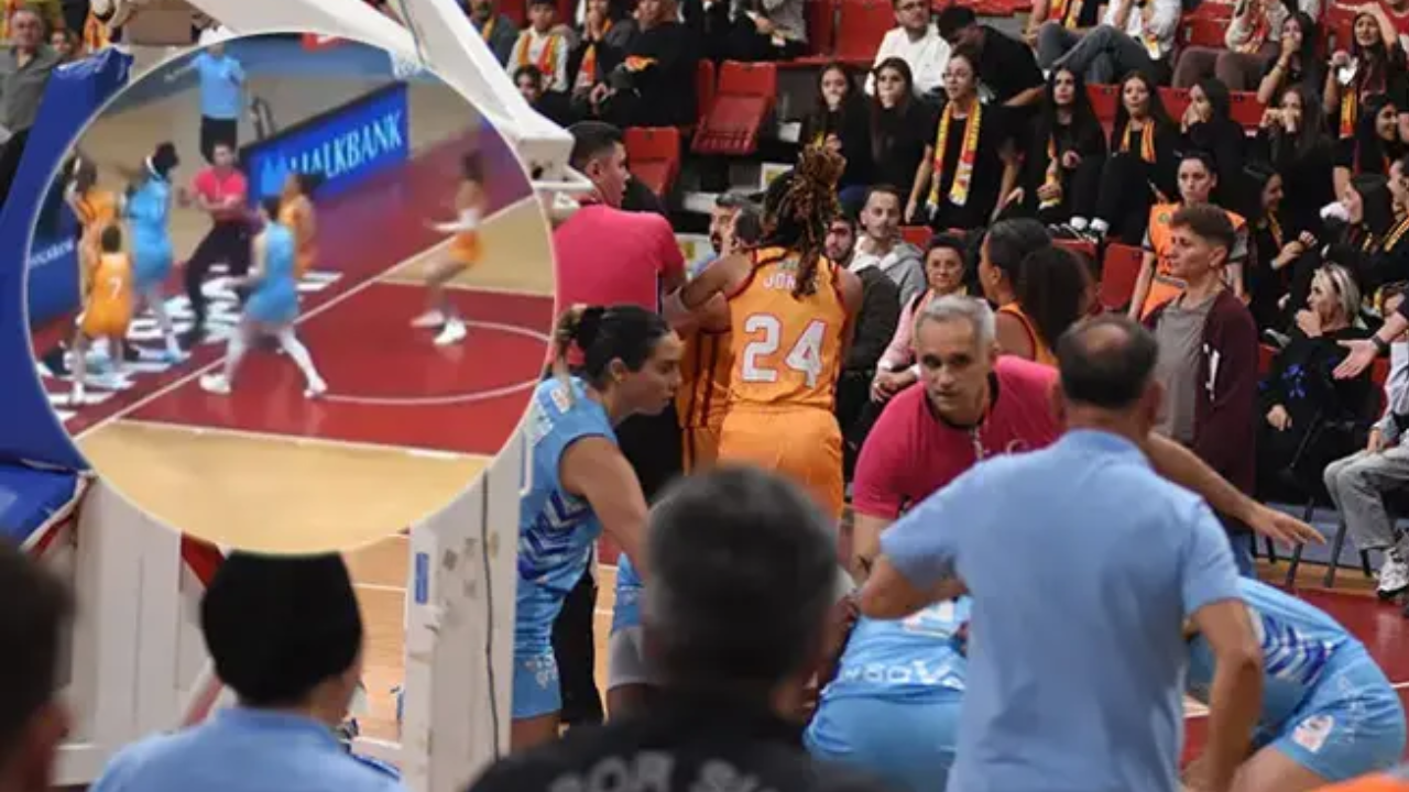 Basketbol sahasında boks maçı: Pota altında yumruklar konuştu; iki oyuncu da diskalifiye edildi