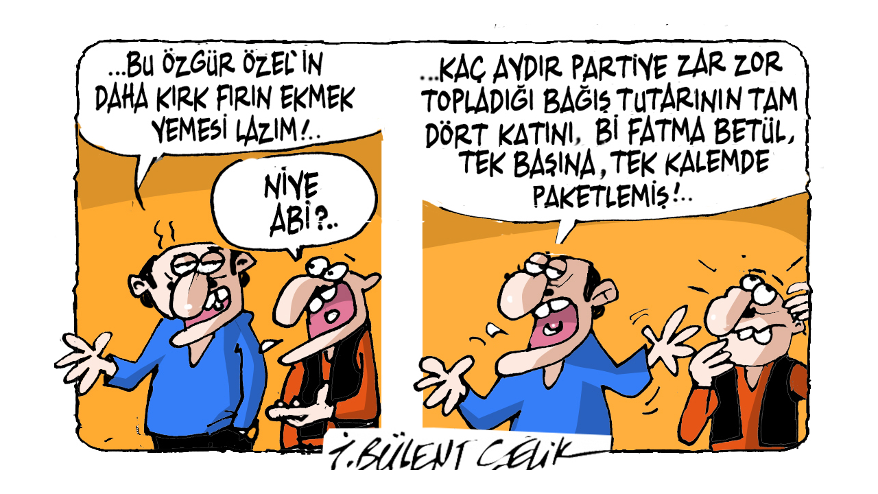 İ. Bülent Çelik'in 9 Ekim 2026 tarihli karikatürü