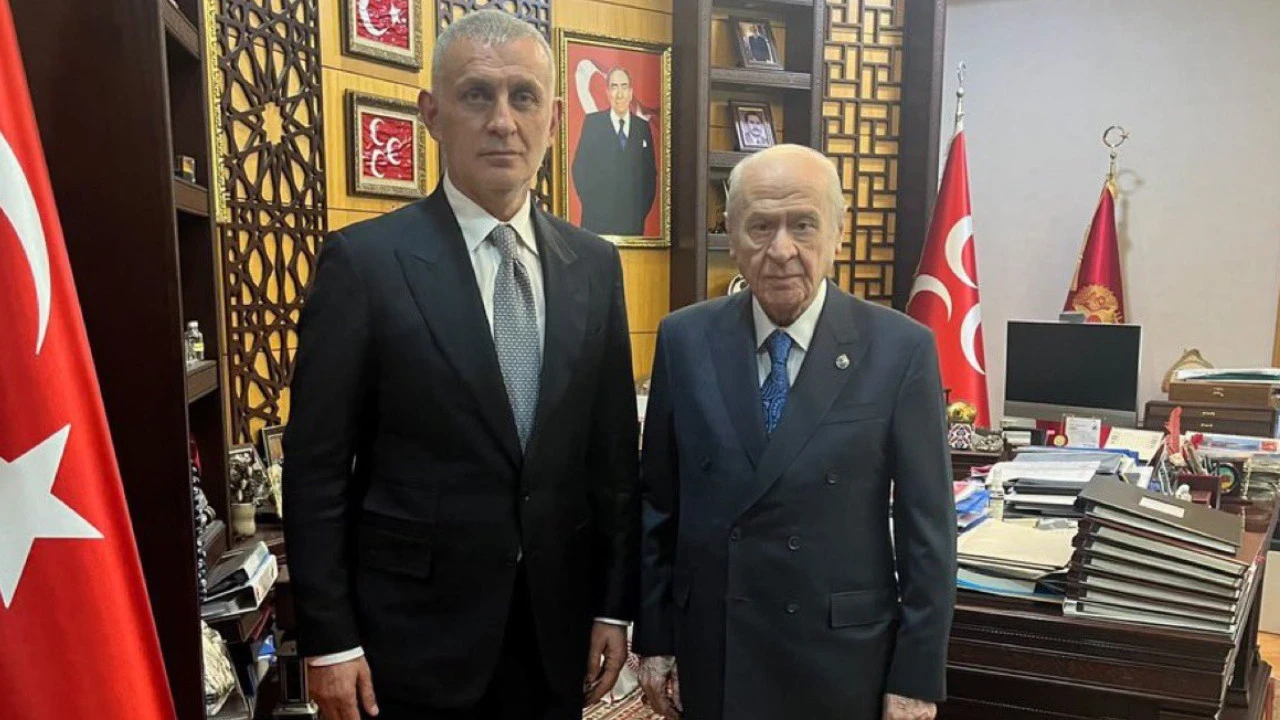 TFF Başkanı Hacıosmanoğlu'ndan MHP lideri Bahçeli'ye 'teşekkür' ziyareti