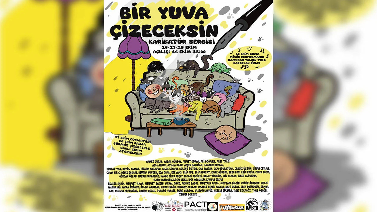 Tokatlıyan Han 'Bir Yuva Çizeceksin' sergisine ev sahipliği yapacak